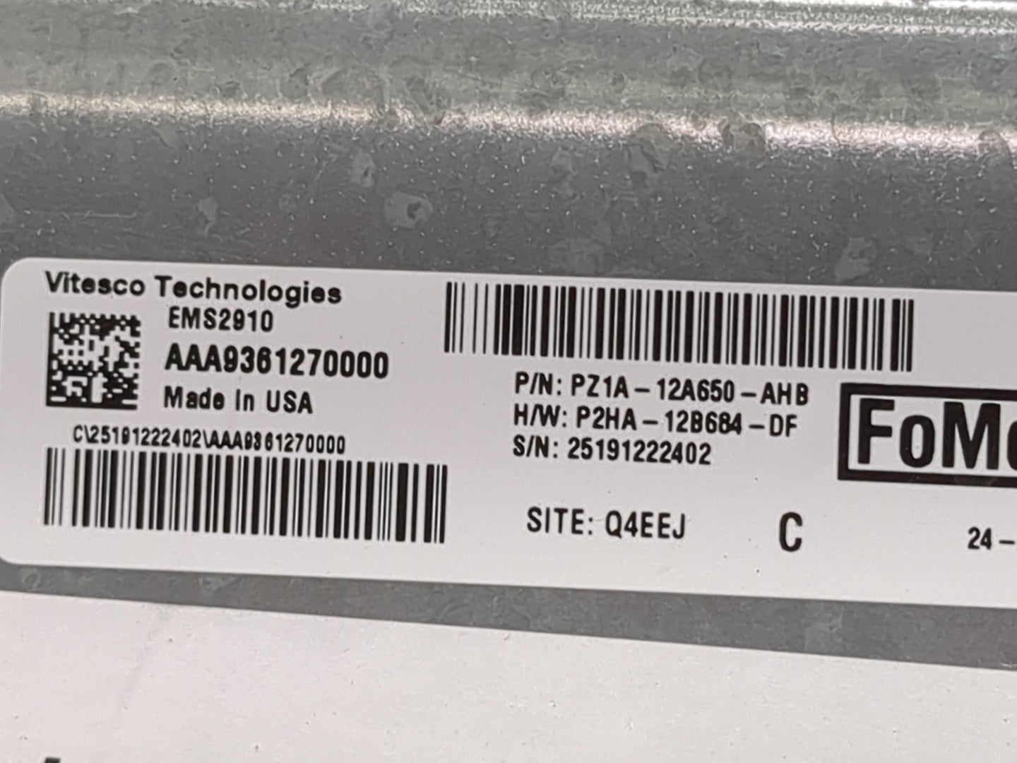 2024 Ford Escape PCM Engine Control Computer ECU ECM PCU OEM P/N:PZ1A-12A650-AHB P2HA-12B684-DF, AAA9361270000, EMS2910 Fits