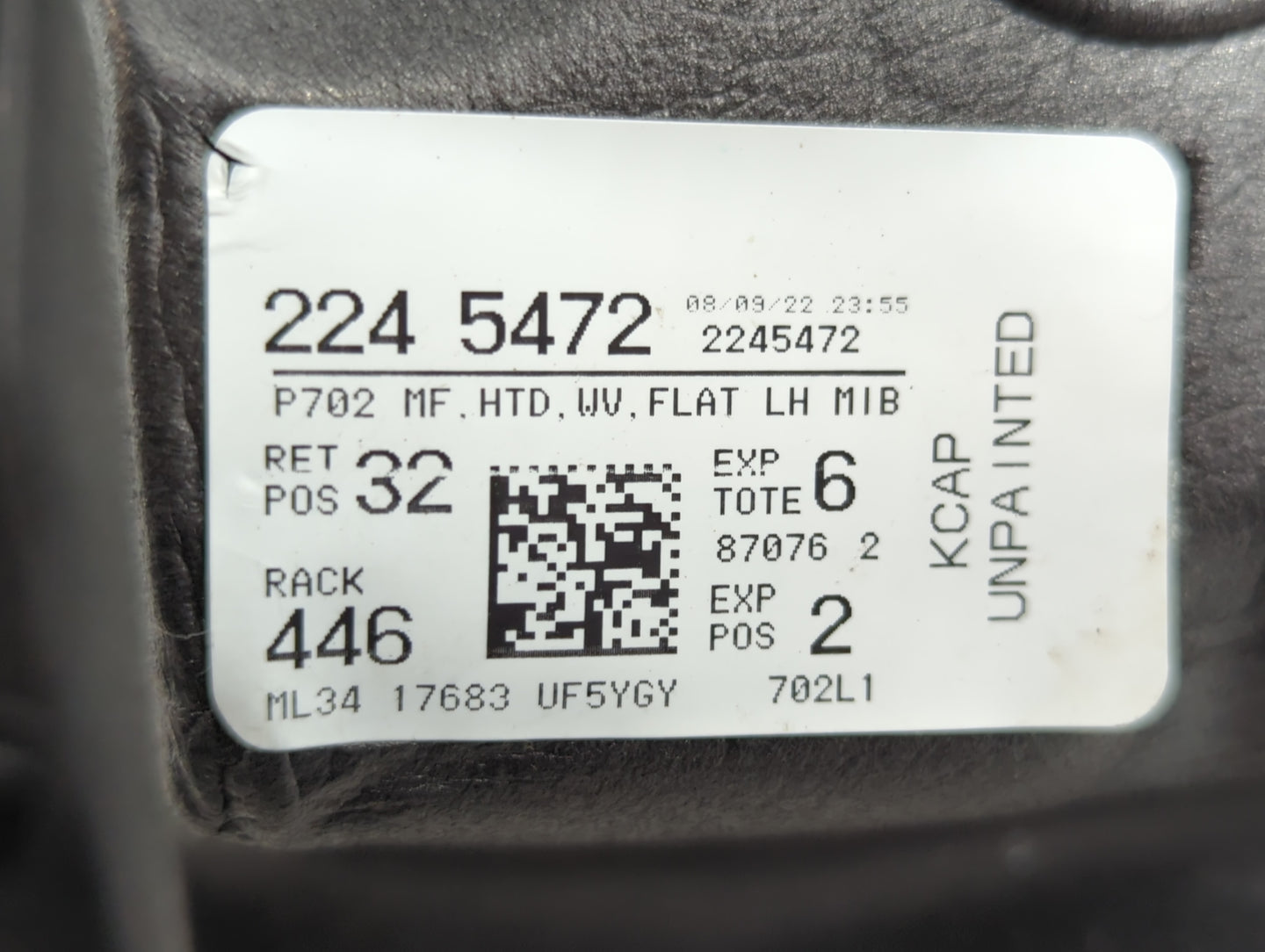 2021-2022 Ford F-150 Side Mirror Replacement Driver Left View Door Mirror P/N:ML34 17683 UF5YGY ML34 17683 UH5 Fits Fits 202