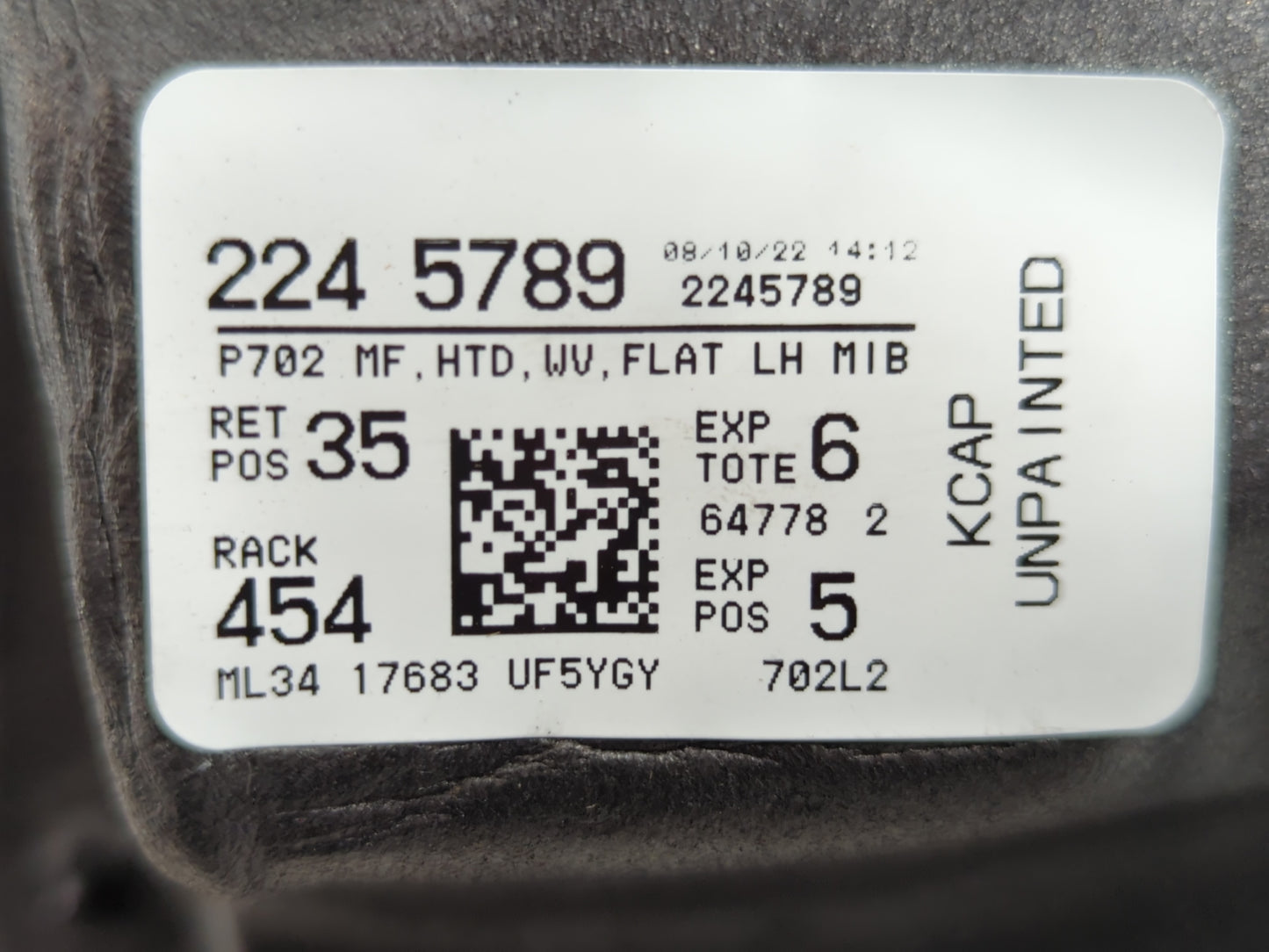 2021-2022 Ford F-150 Side Mirror Replacement Driver Left View Door Mirror P/N:ML34 17683 UF5YGY ML34 17683 UH5 Fits Fits 202