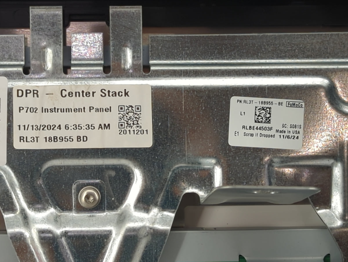 2021-2022 Ford F-150 Information Radio Display Screen Black - Oemusedautoparts1.com