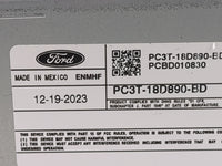 2024 Ford F250sd Radio AM FM Cd Player Receiver Replacement P/N:PC3T-18D890-BD PC3T-18D890-ED, PCBD010830 Fits OEM Used Auto