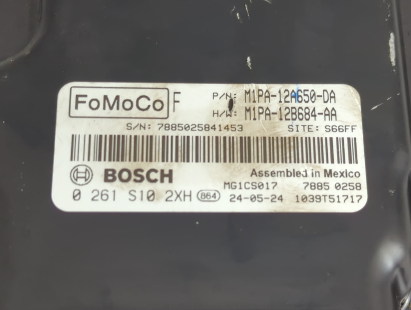 2024 Ford Maverick PCM Engine Control Computer ECU ECM PCU OEM P/N:0 261 S10 2XH M1PA-12A650-DA Fits Fits 2021 2022 OEM Used