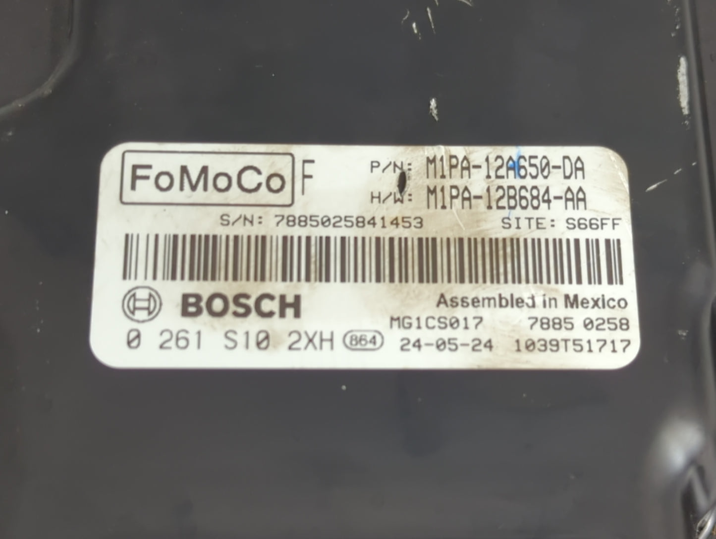 2024 Ford Maverick PCM Engine Control Computer ECU ECM PCU OEM P/N:0 261 S10 2XH M1PA-12A650-DA Fits Fits 2021 2022 OEM Used