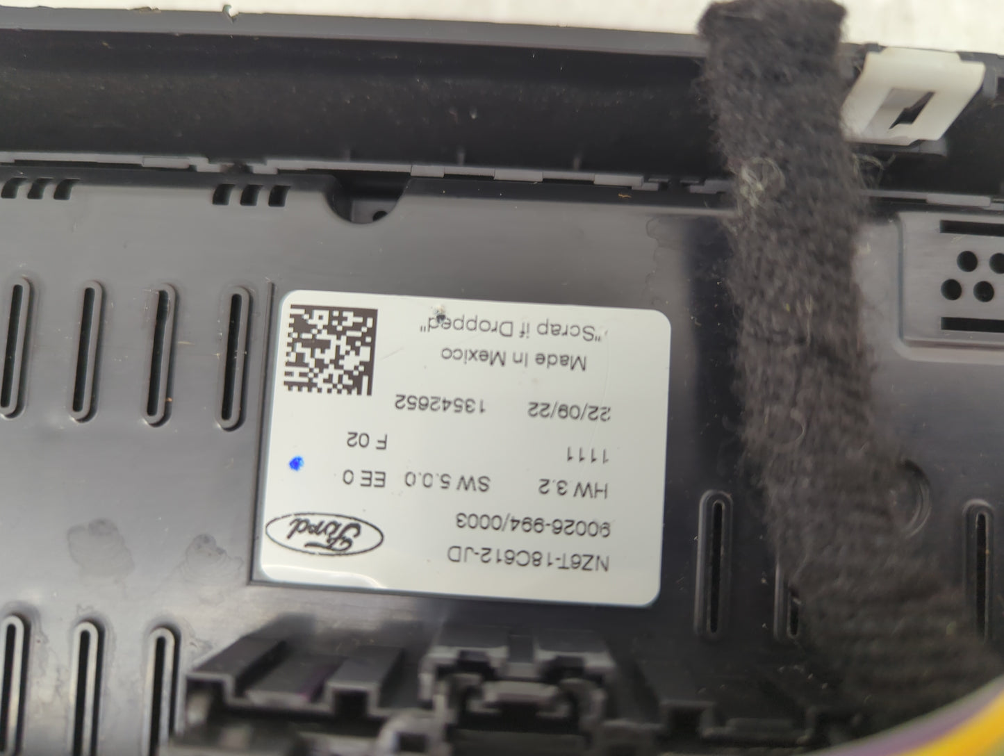 2024 Ford Maverick Climate Control Module Temperature AC/Heater Replacement P/N:NZ6T-18C612-JD Fits OEM Used Auto Parts - Oe
