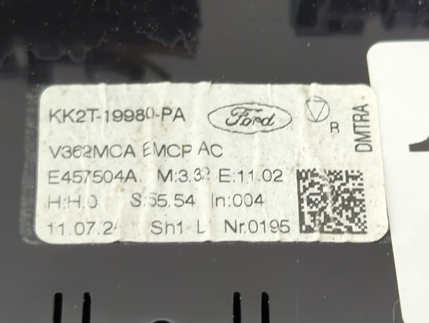 2024 Ford Transit-350 Climate Control Module Temperature AC/Heater Replacement P/N:KK2T-19980-PA Fits OEM Used Auto Parts - 