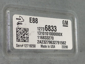 2020-2022 Gmc Terrain PCM Engine Control Computer ECU ECM PCU OEM P/N:12736833 Fits Fits 2020 2021 2022 OEM Used Auto Parts