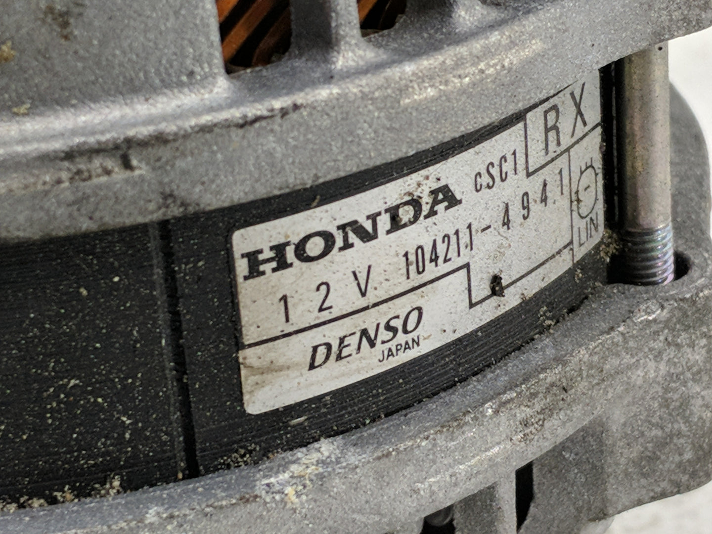 2024 Honda Accord Alternator Replacement Generator Charging Assembly Engine OEM P/N:104211-4941 Fits OEM Used Auto Parts - O