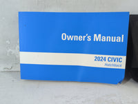 2024 Honda Civic Owners Manual Book Guide P/N:00X31-T40-6200 OEM Used Auto Parts - Oemusedautoparts1.com