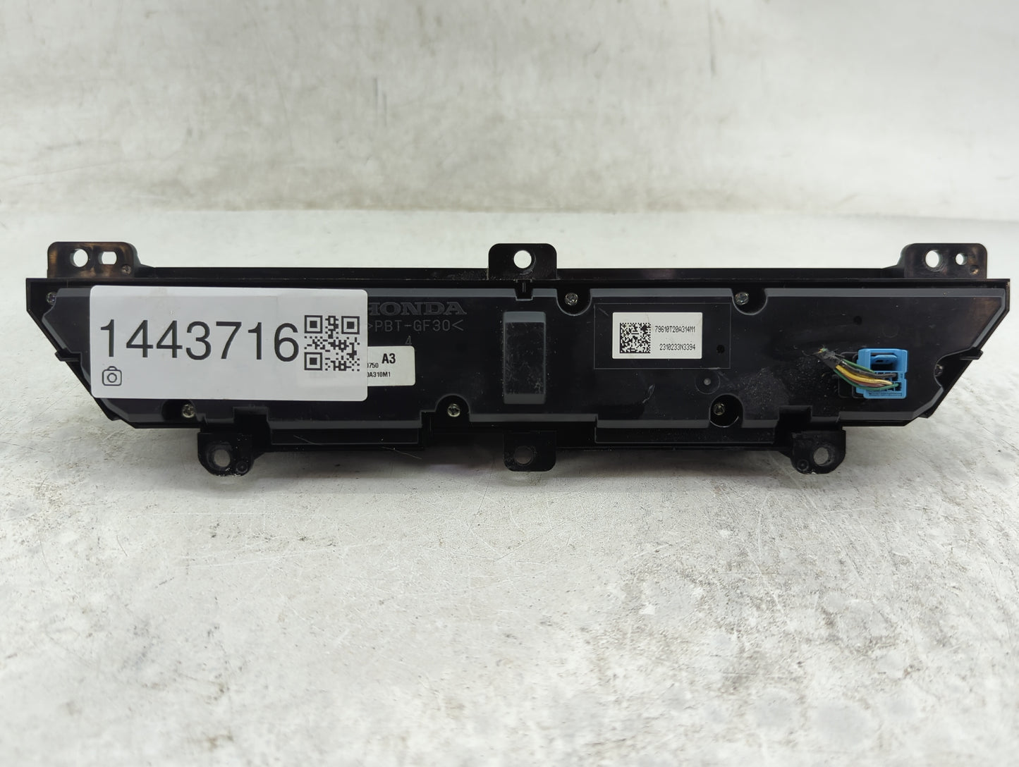 2024 Honda Civic Climate Control Module Temperature AC/Heater Replacement P/N:79610T20A314M1 Fits OEM Used Auto Parts - Oemu