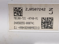 2022 Honda Civic Instrument Cluster Speedometer Gauges P/N:78100-T21-A740-M1 Miles:28K Fits OEM Used Auto Parts - Oemusedaut