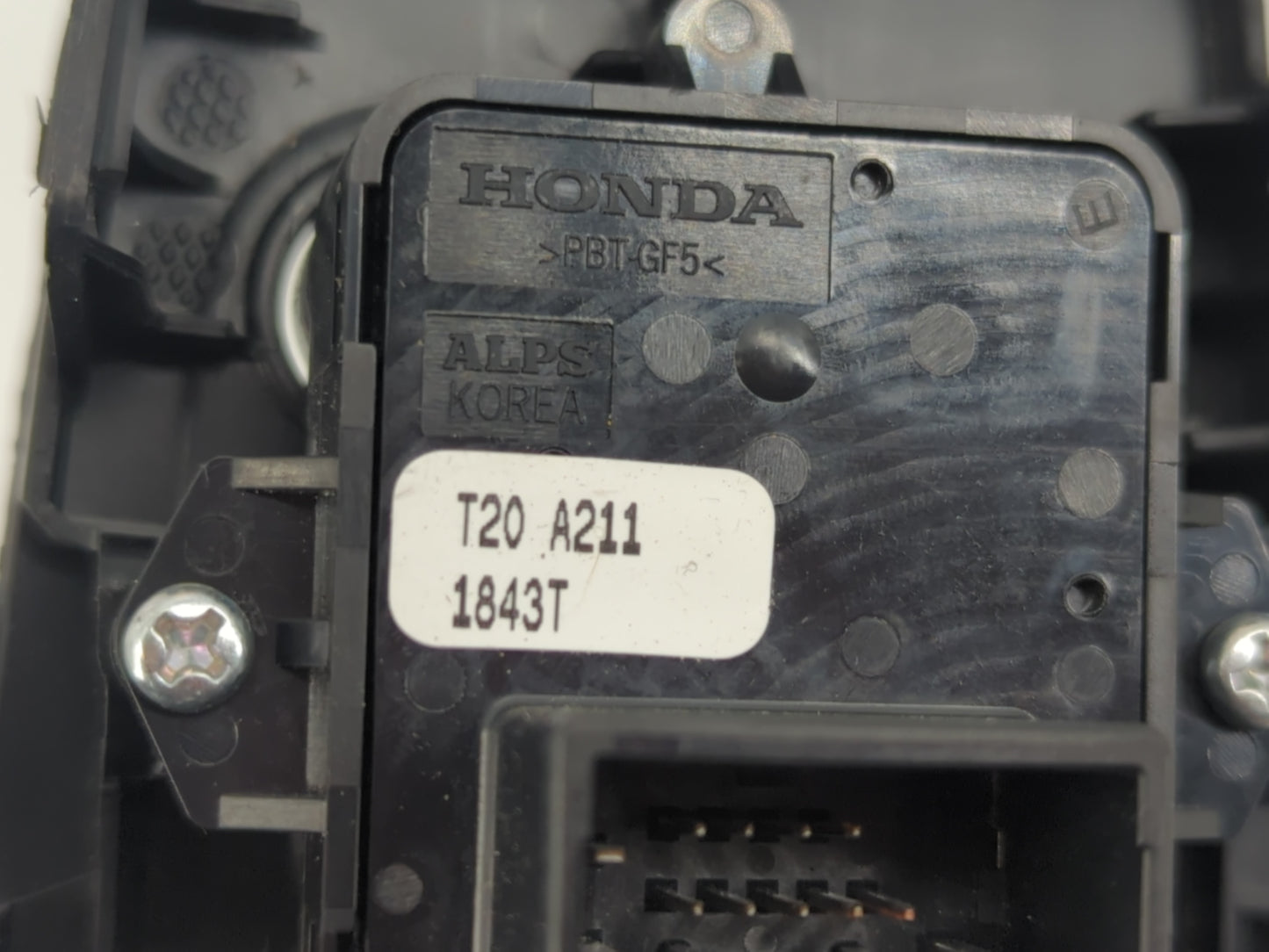 2024 Honda Civic Master Power Window Switch Replacement Driver Side Left P/N:1843T T20 A211 Fits OEM Used Auto Parts - Oemus