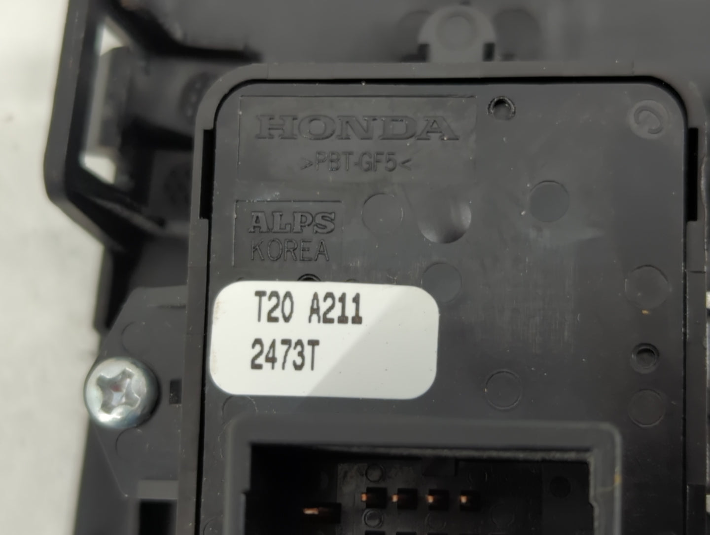 2022 Honda Civic Master Power Window Switch Replacement Driver Side Left P/N:2473T T20 A211 Fits OEM Used Auto Parts - Oemus