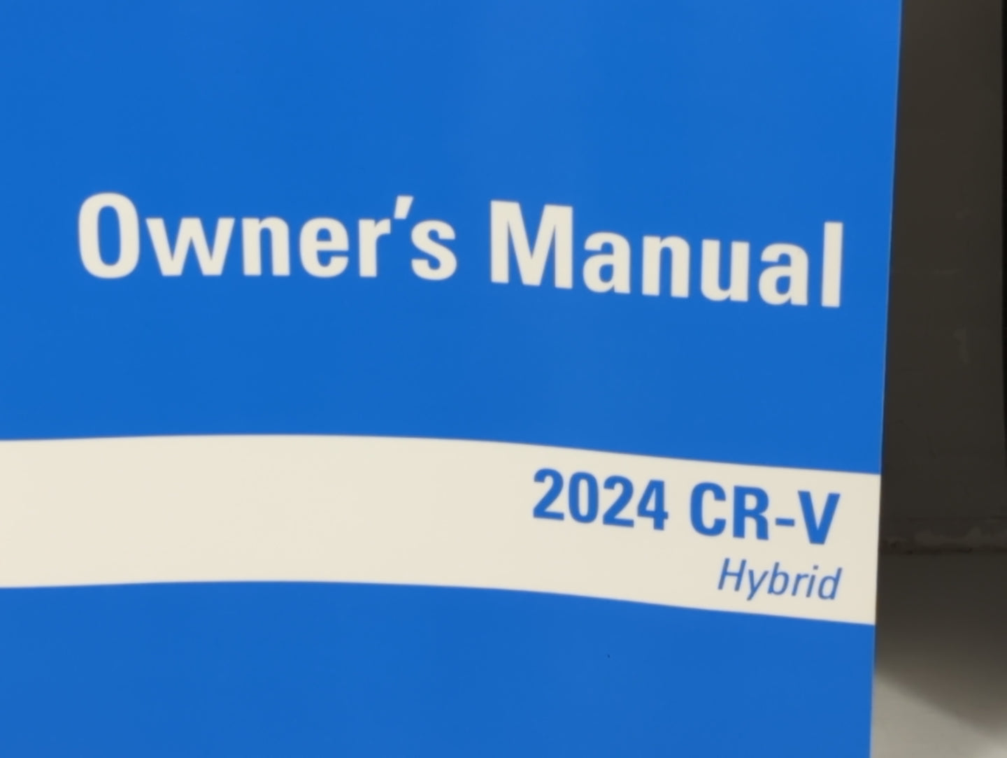 2024 Honda Cr-V Owners Manual Book Guide P/N:00X31-3D4-6100 OEM Used Auto Parts - Oemusedautoparts1.com