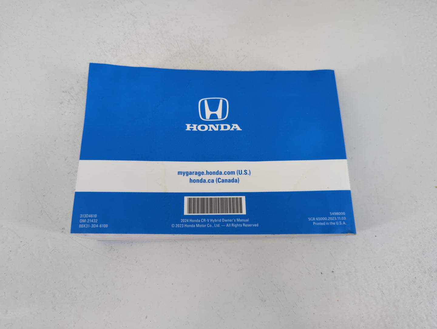 2024 Honda Cr-V Owners Manual Book Guide P/N:00X31-3D4-6100 OEM Used Auto Parts - Oemusedautoparts1.com