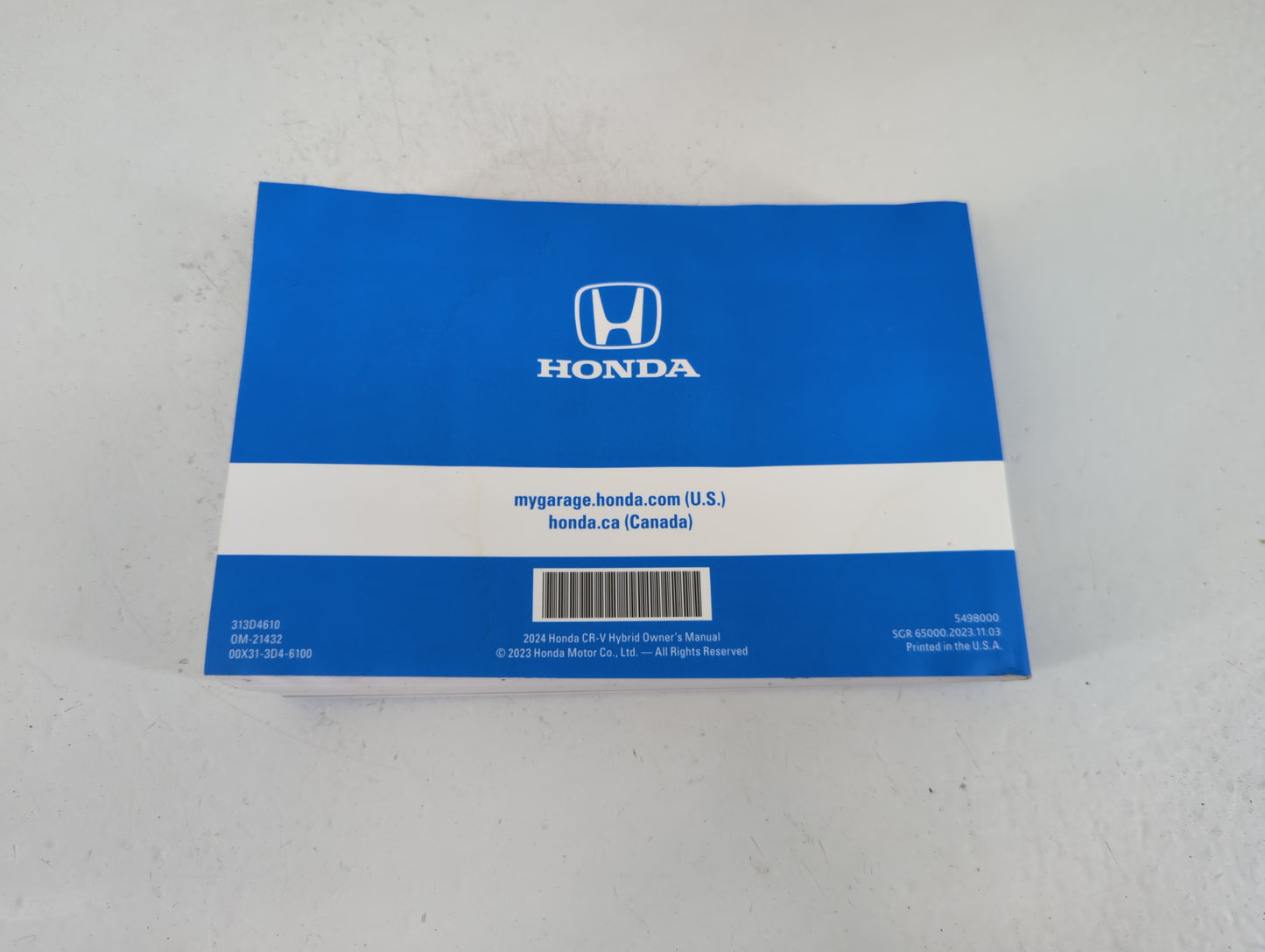 2024 Honda Cr-V Owners Manual Book Guide P/N:00X31-3D4-6100 OEM Used Auto Parts - Oemusedautoparts1.com