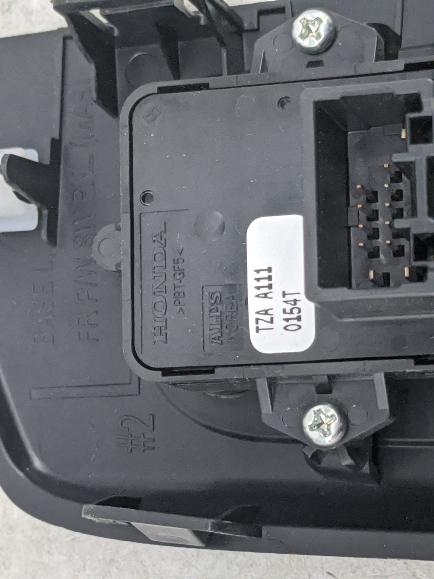 2024 Honda Cr-V Master Power Window Switch Replacement Driver Side Left P/N:TZA A111 0154T Fits OEM Used Auto Parts - Oemuse