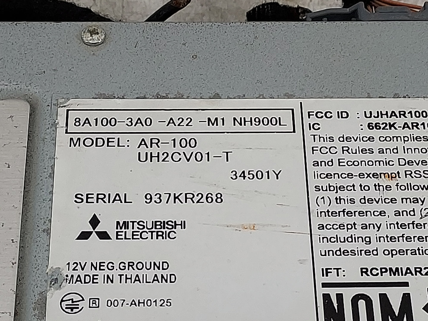 2024 Honda Cr-V Radio AM FM Cd Player Receiver Replacement P/N:8A100-3A0-A22-M1 AR-100, UH2CV01-T, UJHAR100, 662K-AR100 Fits