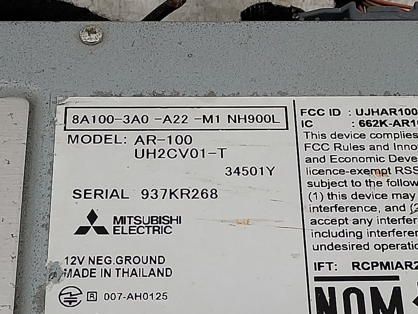 2024 Honda Cr-V Radio AM FM Cd Player Receiver Replacement P/N:8A100-3A0-A22-M1 AR-100, UH2CV01-T, UJHAR100, 662K-AR100 Fits