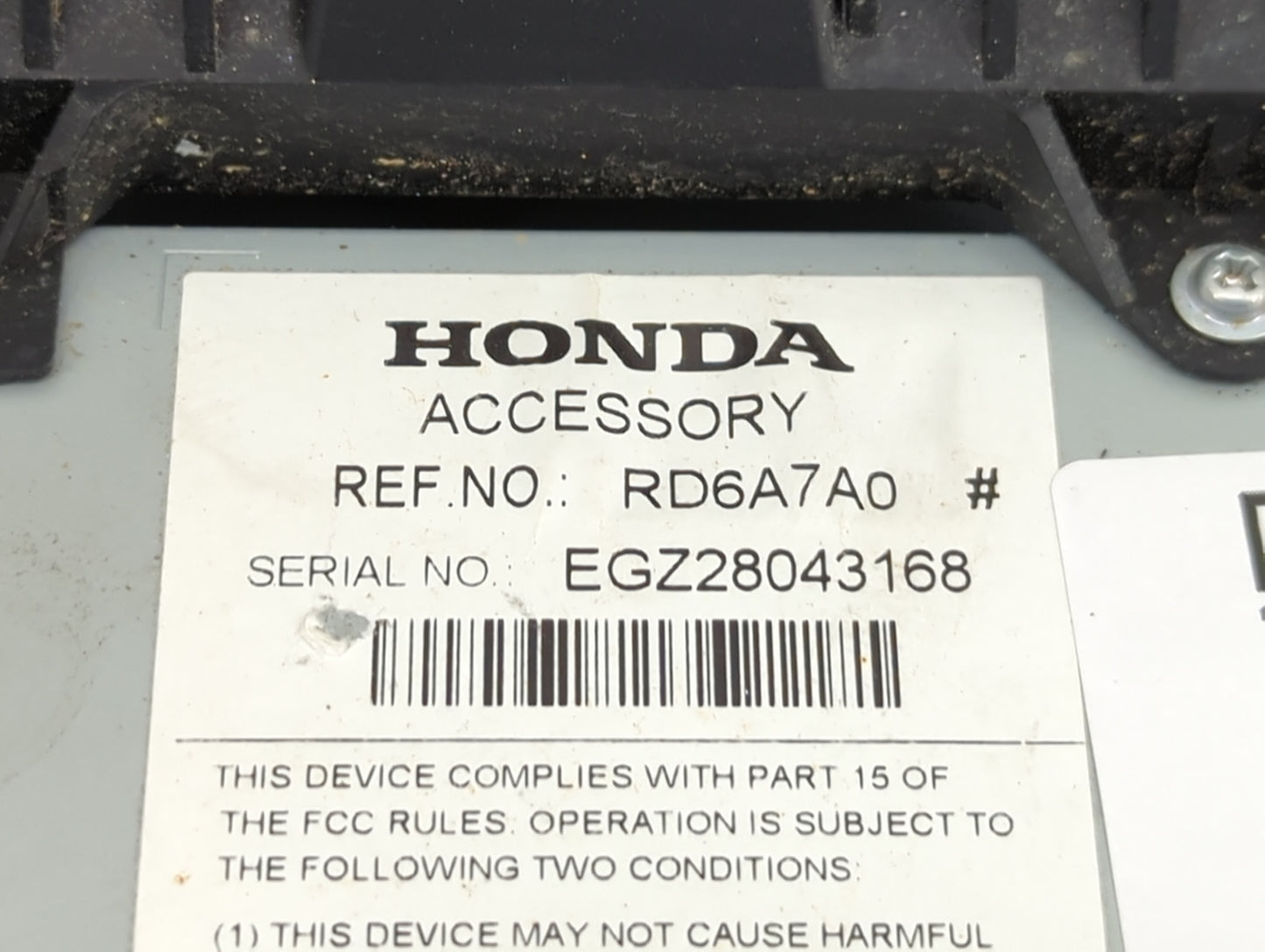 2024 Honda Odyssey Information Display Screen - Oemusedautoparts1.com