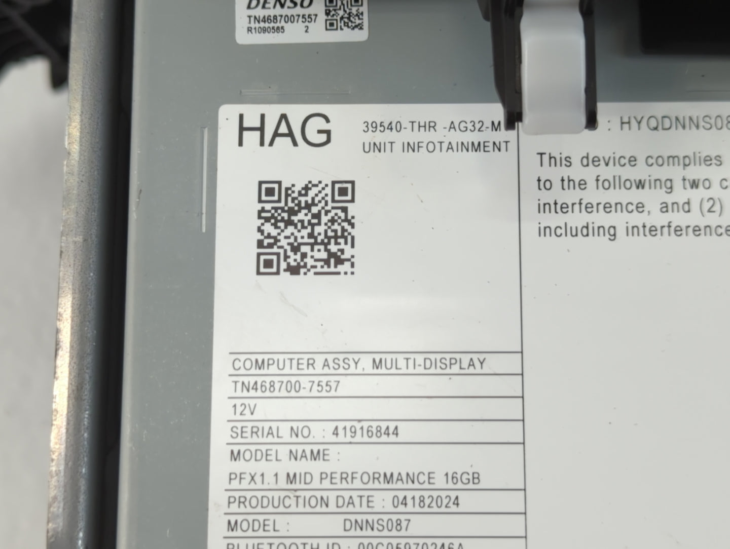 Honda Odyssey Am Fm Cd Player Radio Receiver - Oemusedautoparts1.com