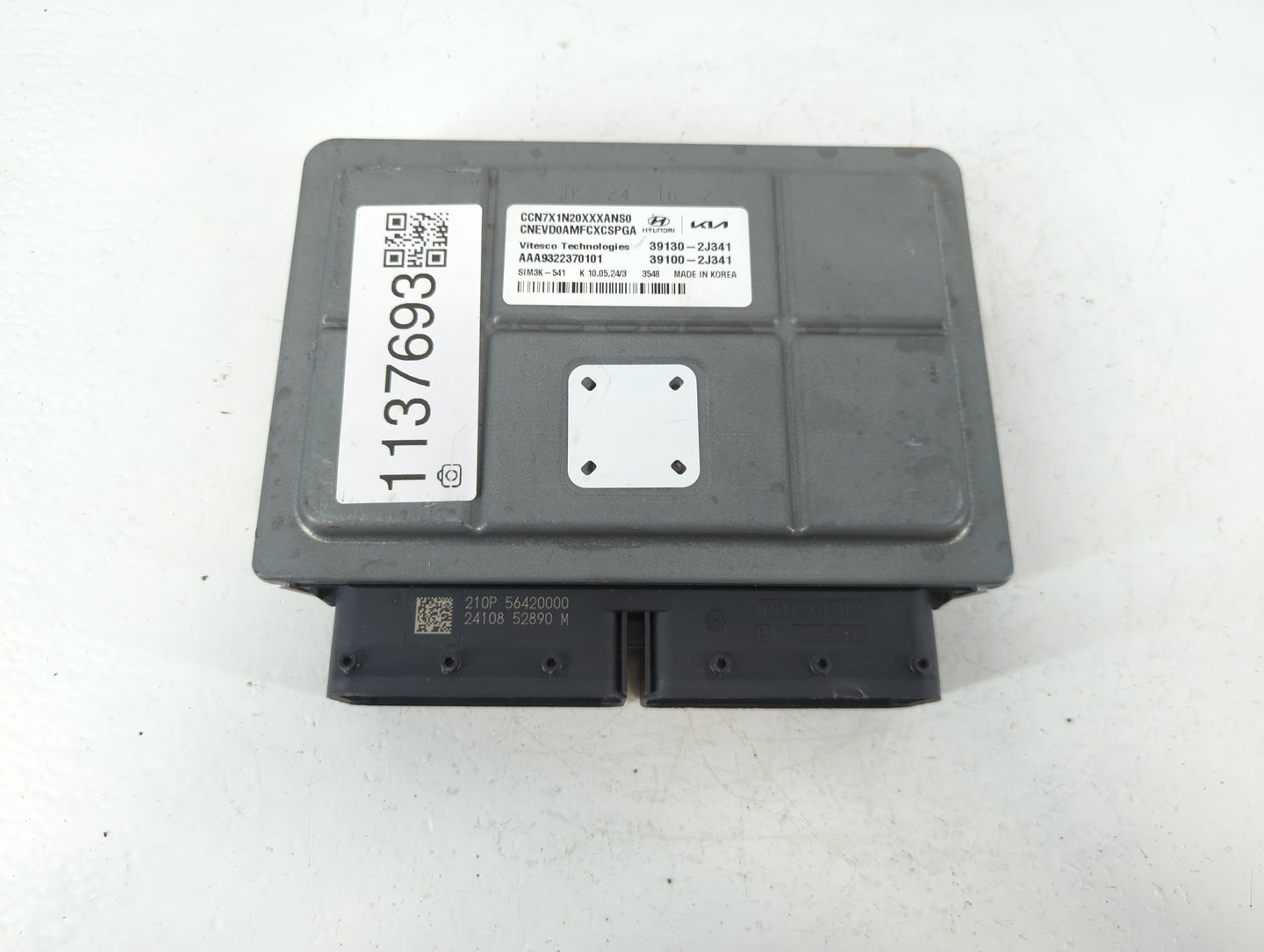 2024 Hyundai Elantra PCM Engine Control Computer ECU ECM PCU OEM P/N:39100-2J341 39130-2J341 Fits OEM Used Auto Parts - Oemu