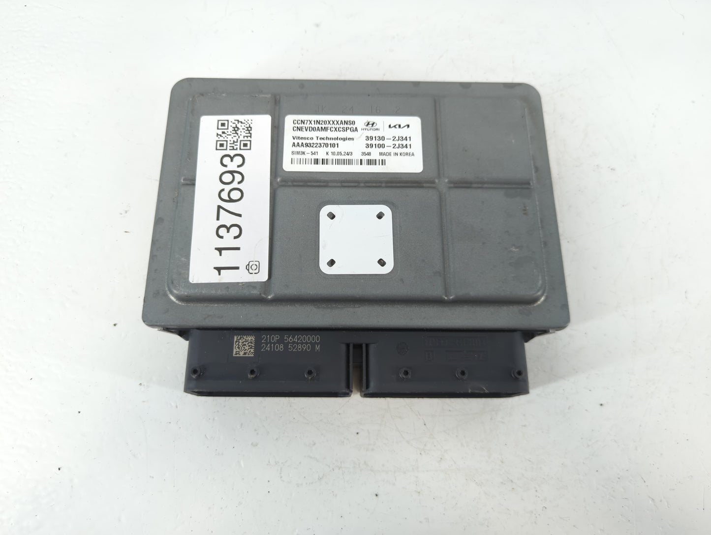 2024 Hyundai Elantra PCM Engine Control Computer ECU ECM PCU OEM P/N:39100-2J341 39130-2J341 Fits OEM Used Auto Parts - Oemu
