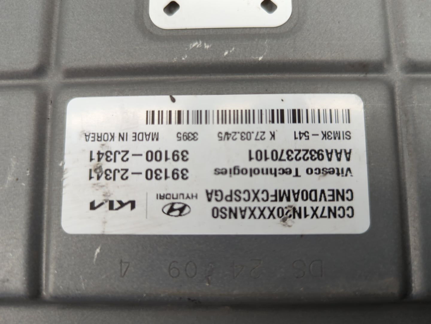 2024 Hyundai Elantra PCM Engine Control Computer ECU ECM PCU OEM P/N:39130-2J341 39100-2J341, AAA9322370101, CCN7X1N20XXXAN5