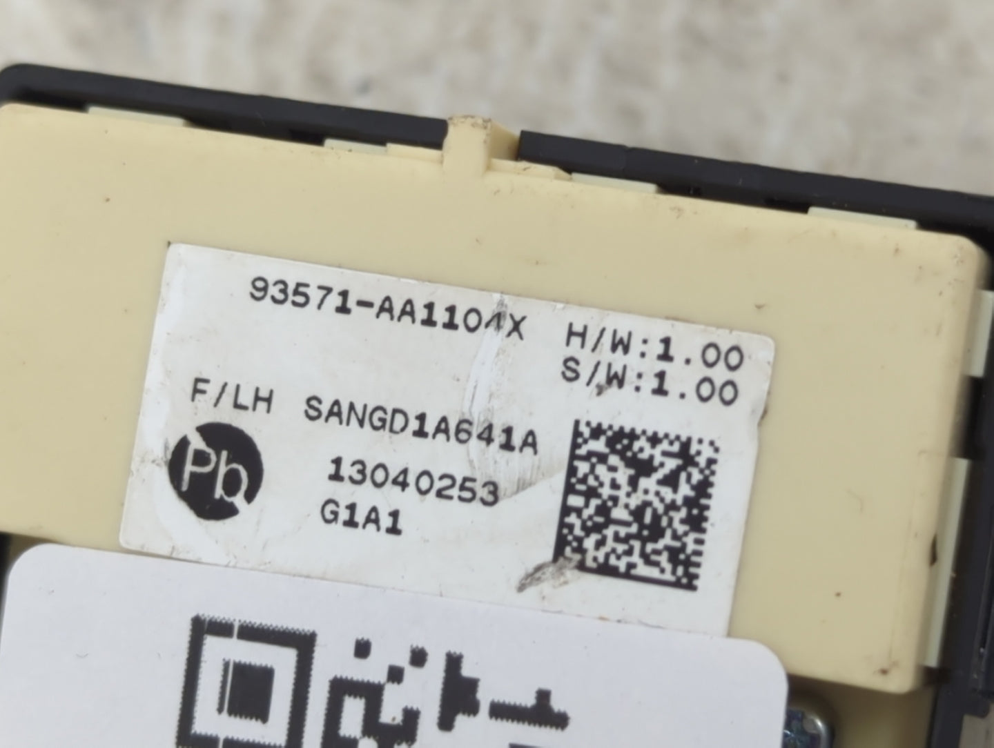 2024 Hyundai Elantra Master Power Window Switch Replacement Driver Side Left P/N:93571-AA110 SANGD1A641A Fits OEM Used Auto 