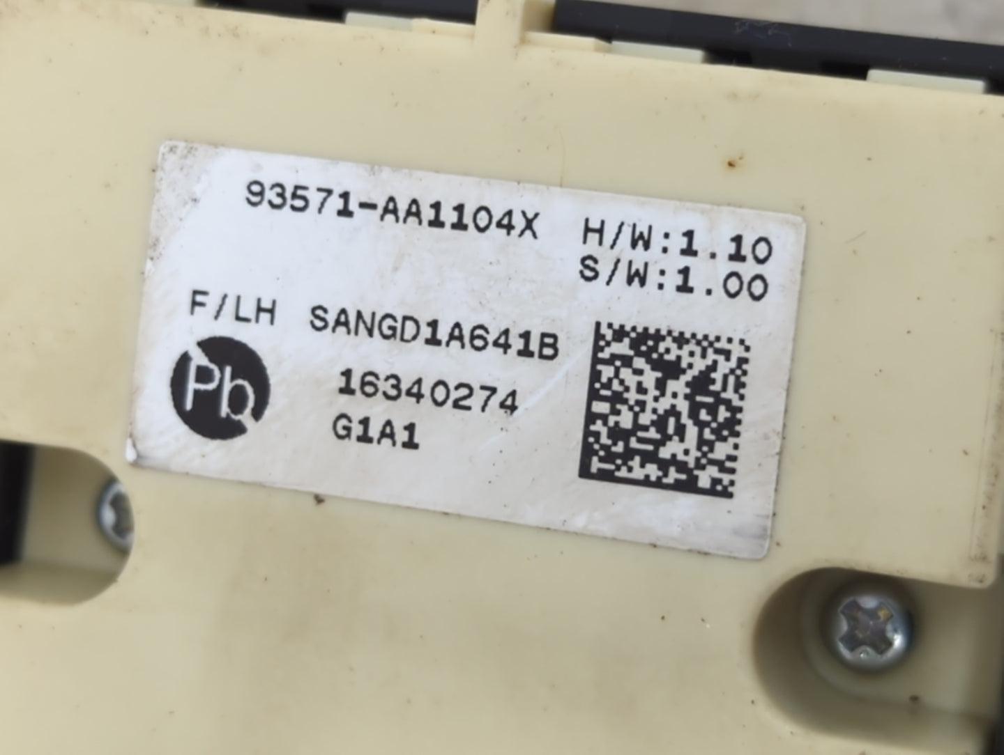 2024 Hyundai Elantra Master Power Window Switch Replacement Driver Side Left P/N:93571-AA1104X SANGD1A641B Fits OEM Used Aut