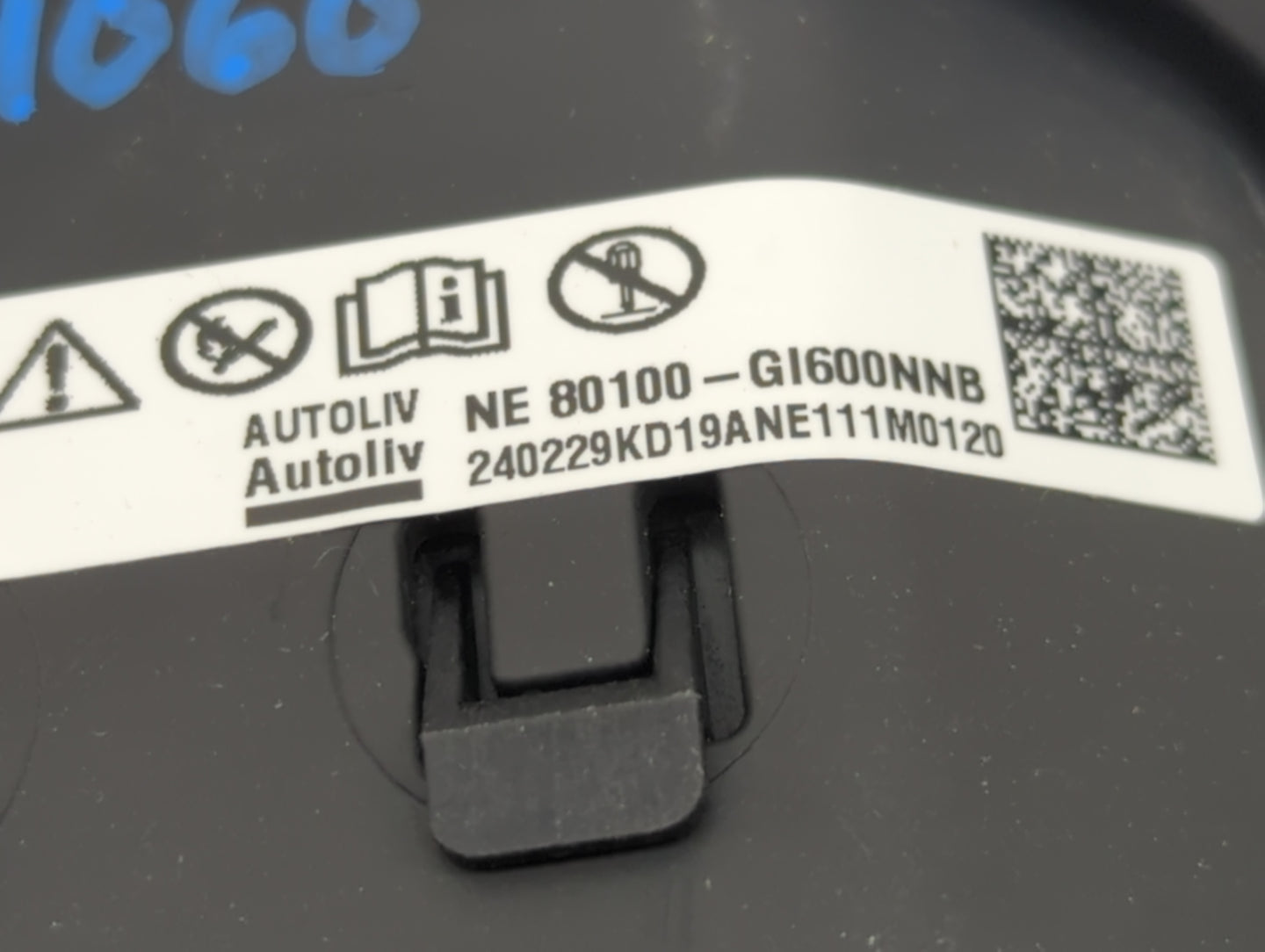 2024 Hyundai Ioniq5 Air Bag Driver Left Steering Wheel Mounted P/N:NE80100-GI600NNB 65348060002N0047 Fits OEM Used Auto Part