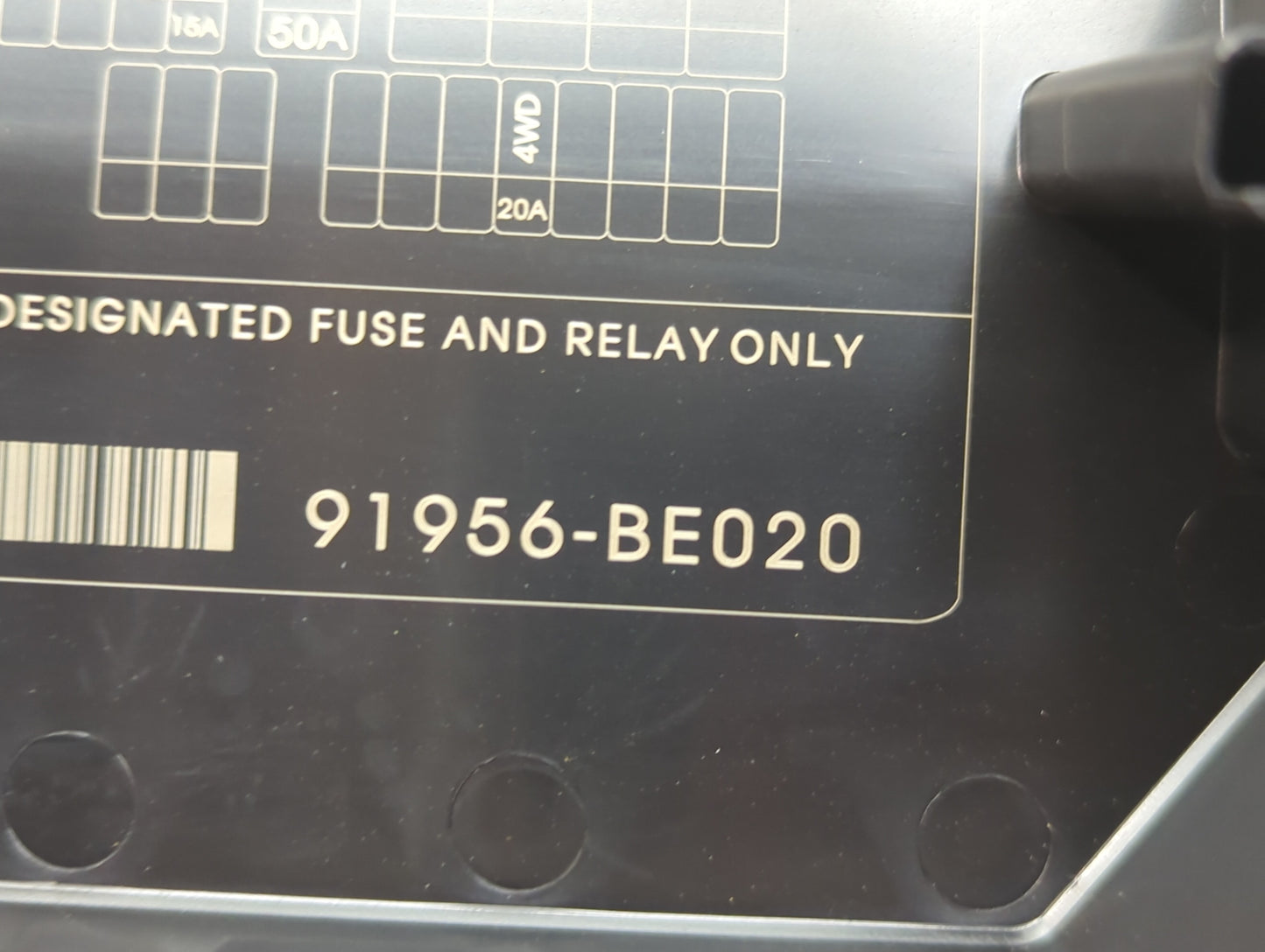 2024 Hyundai Kona Fusebox Fuse Box Panel Relay Module P/N:91956-BE020 Fits OEM Used Auto Parts - Oemusedautoparts1.com