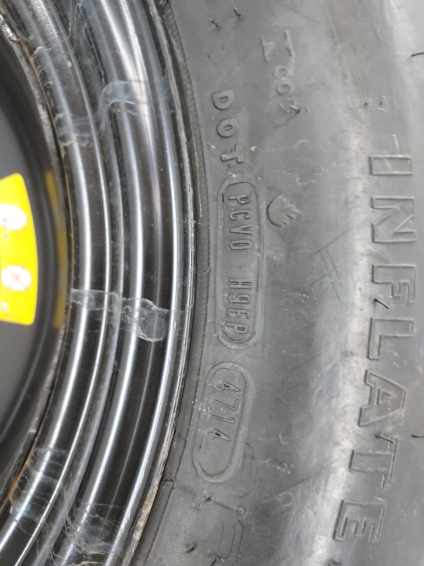 2018-2022 Hyundai Kona Spare Donut Tire Wheel Rim Oem 1420785 - Oemusedautoparts1.com