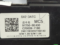 2024 Hyundai Kona Climate Control Module Temperature AC/Heater Replacement P/N:97250-BE430 Fits OEM Used Auto Parts - Oemuse