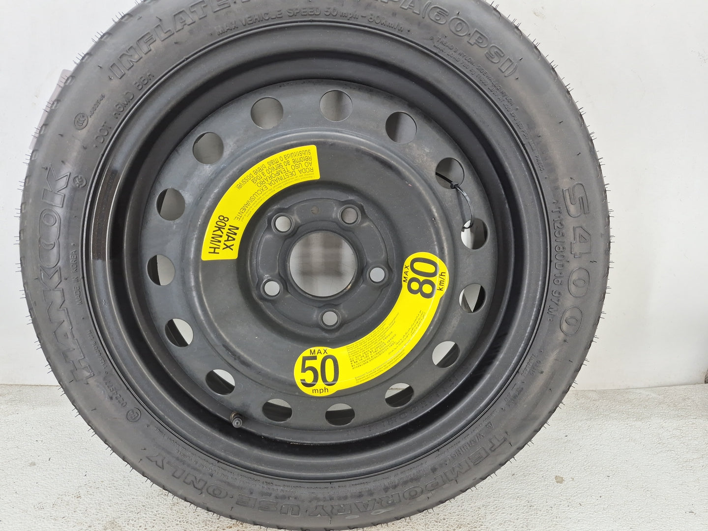 2018-2022 Hyundai Kona Spare Donut Tire Wheel Rim Oem - Oemusedautoparts1.com