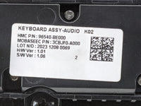 2024 Hyundai Kona Radio Control Panel Black - Oemusedautoparts1.com
