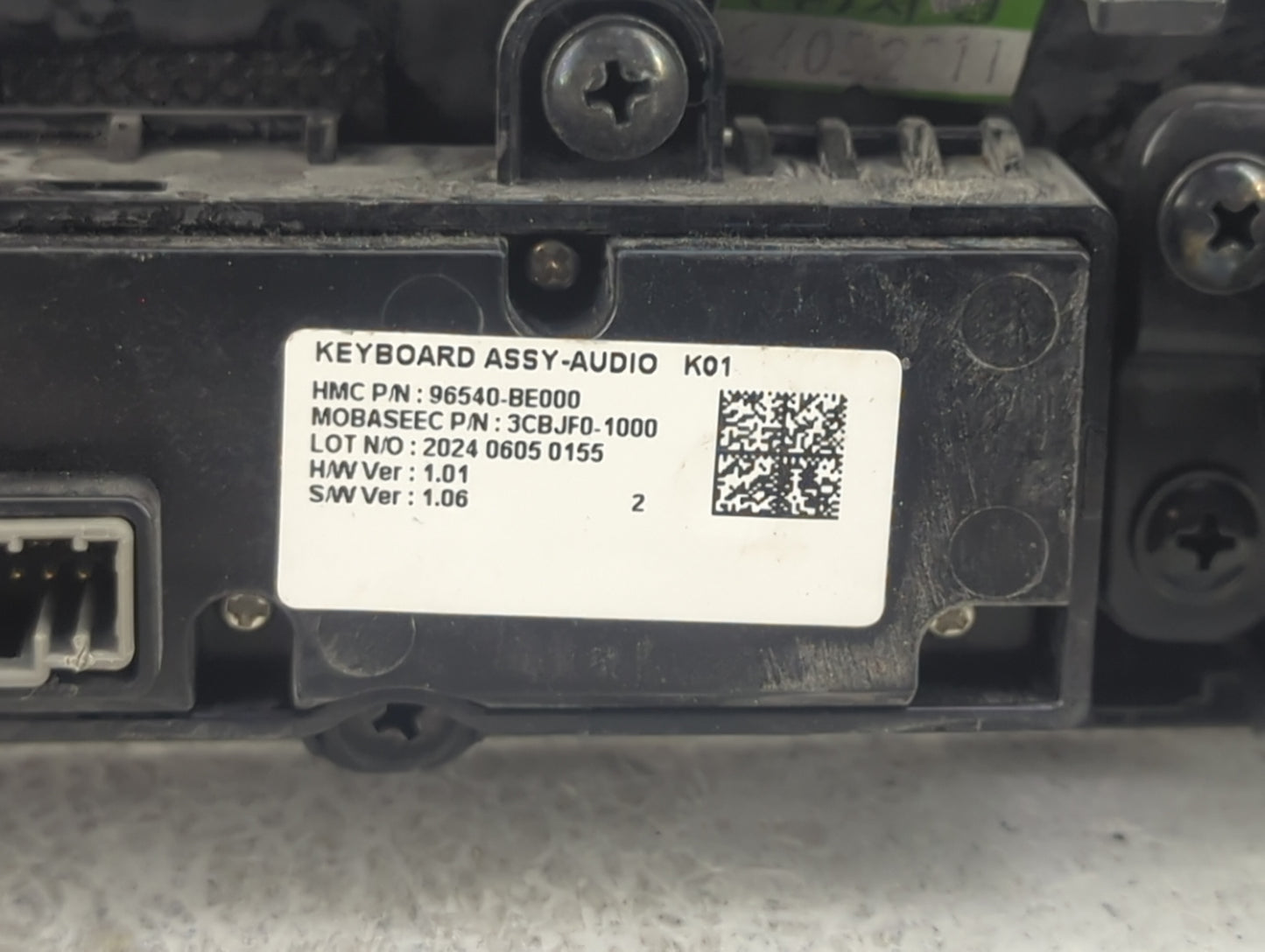 2024 Hyundai Kona Radio Control Panel 1494609 - Oemusedautoparts1.com