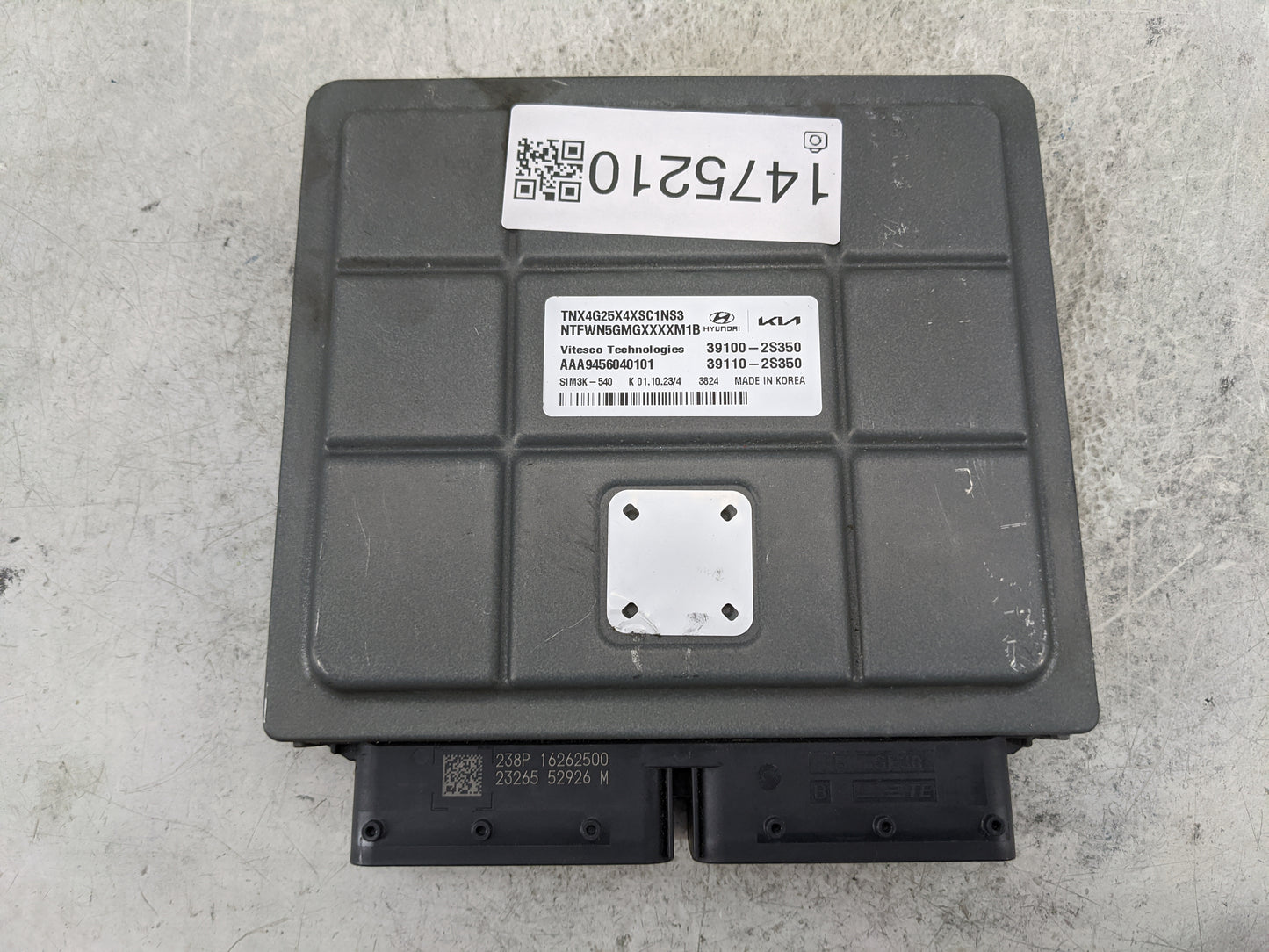 2024 Hyundai Santa Cruz PCM Engine Control Computer ECU ECM PCU OEM P/N:39100-2S350 39110-2S350, AAA9456040101 Fits OEM Used