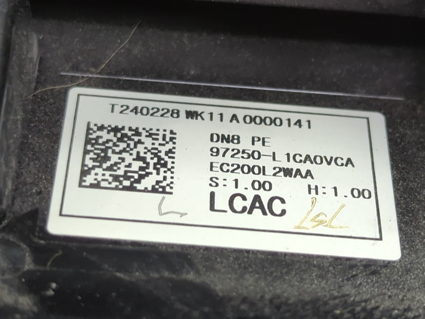 2024 Hyundai Sonata Climate Control Module Temperature AC/Heater Replacement P/N:97250-L1CA0VCA Fits OEM Used Auto Parts - O
