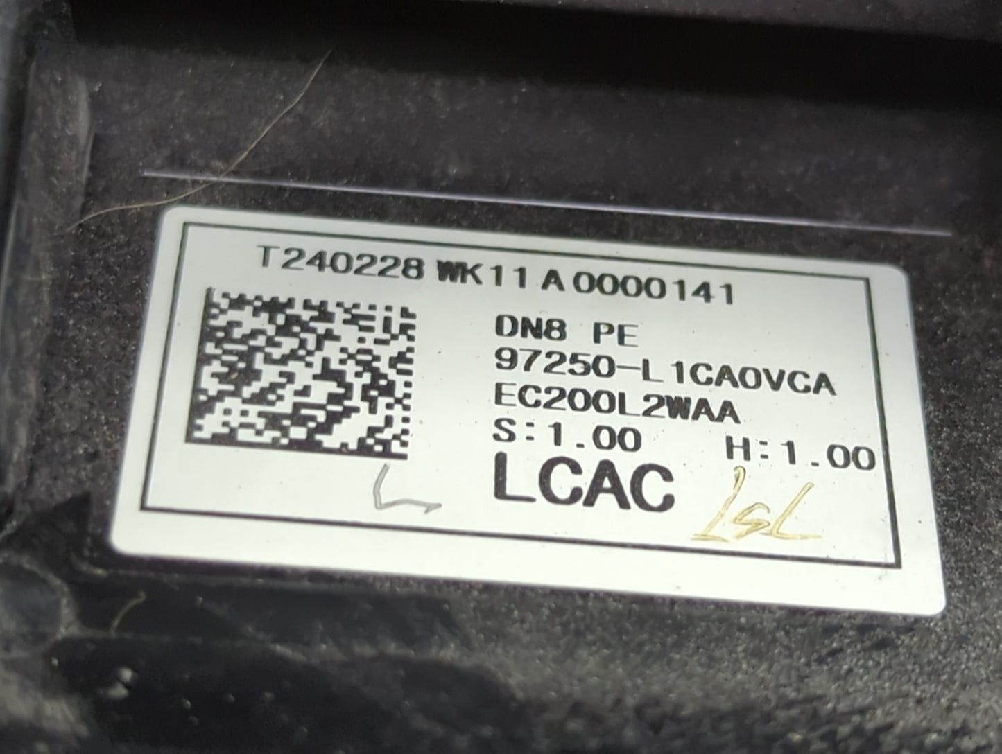 2024 Hyundai Sonata Climate Control Module Temperature AC/Heater Replacement P/N:97250-L1CA0VCA Fits OEM Used Auto Parts - O