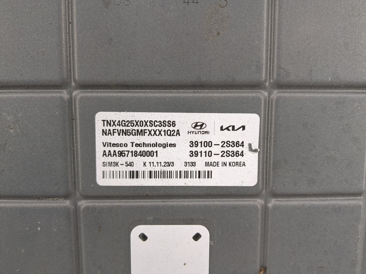 2024 Hyundai Tucson PCM Engine Control Computer ECU ECM PCU OEM P/N:39110-2S364 39100-2S364 OEM Used Auto Parts - Oemusedaut
