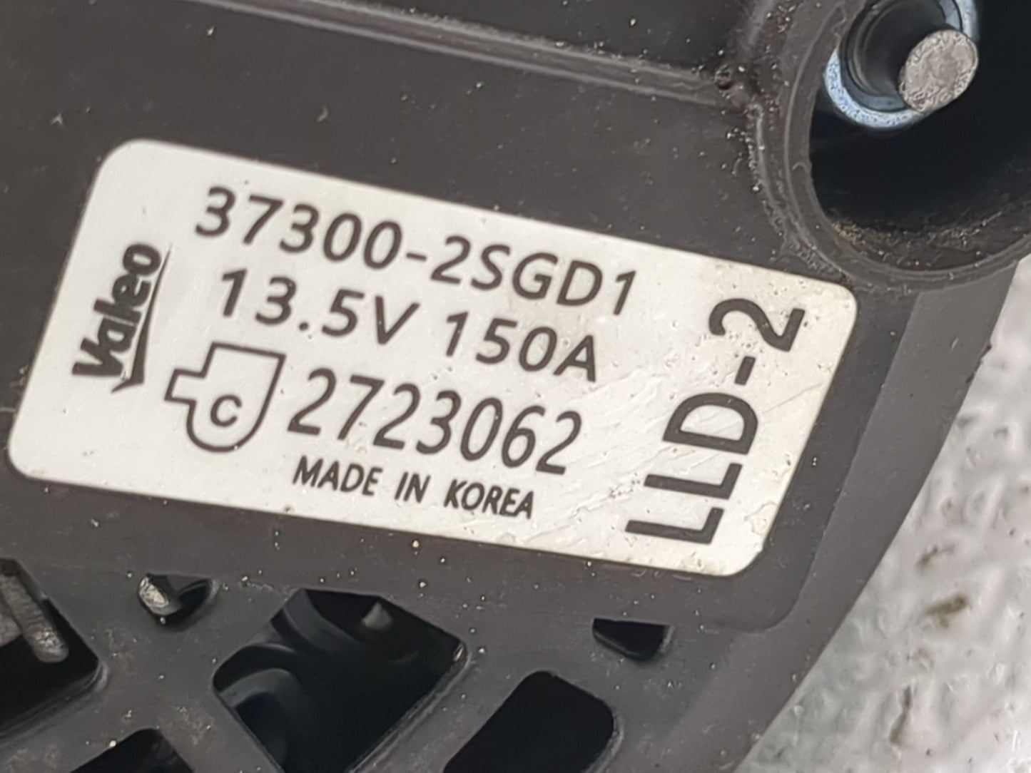 2022 Hyundai Tucson Alternator Replacement Generator Charging Assembly Engine OEM P/N:2723062 37300-2SGD1 Fits Fits 2020 202