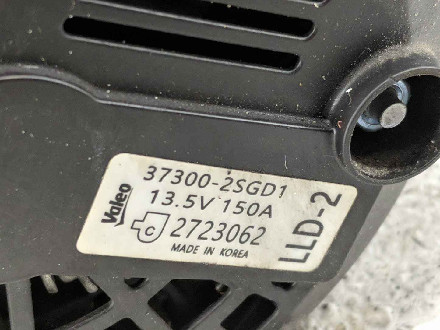 2022 Hyundai Tucson Alternator Replacement Generator Charging Assembly Engine OEM P/N:2723062 37300-2SGD1 Fits Fits 2020 202