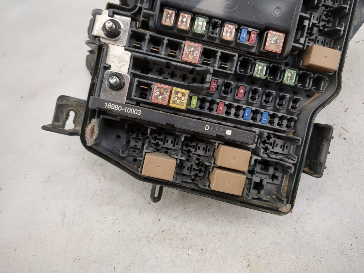 2022 Hyundai Tucson Fusebox Fuse Box Panel Relay Module P/N:18980-10003 91956-CW010 Fits OEM Used Auto Parts - Oemusedautopa
