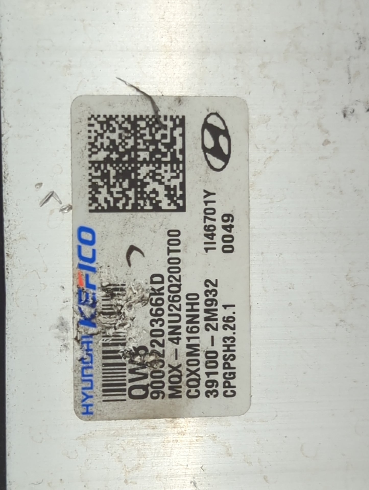 2024 Hyundai Venue PCM Engine Control Computer ECU ECM PCU OEM P/N:39100-2M932 MQX-4NU26Q200T00, CQX0M16NH0, 1146701Y Fits O