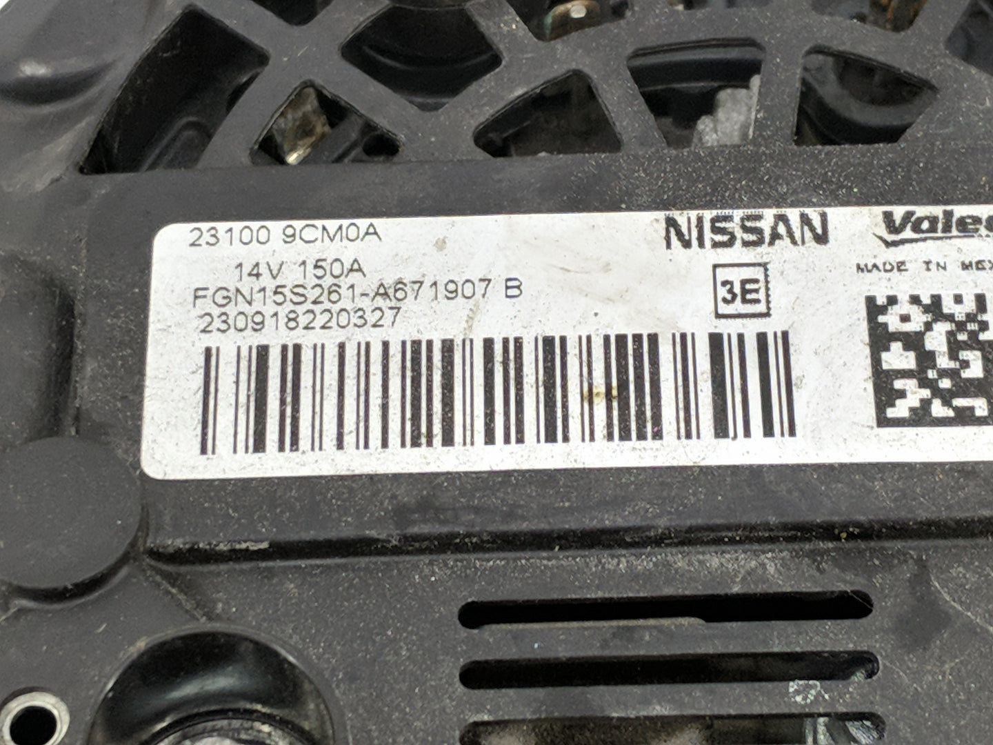 2024 Infiniti Qx50 Alternator Replacement Generator Charging Assembly Engine OEM P/N:23100 9CM0A Fits OEM Used Auto Parts - 