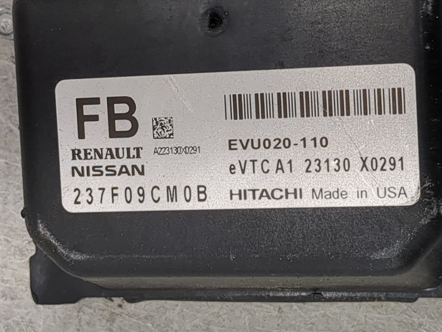 2024 Infiniti Qx50 PCM Engine Control Computer ECU ECM PCU OEM P/N:237F09CM0B EVU020-110 Fits OEM Used Auto Parts - Oemuseda