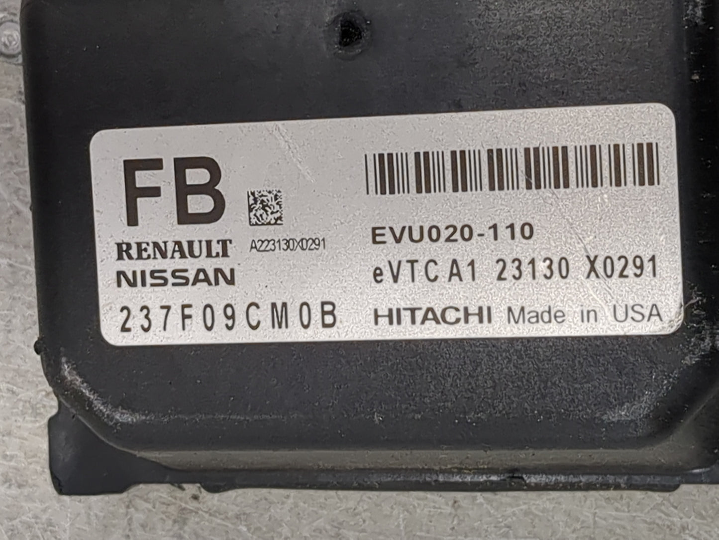 2024 Infiniti Qx50 PCM Engine Control Computer ECU ECM PCU OEM P/N:237F09CM0B EVU020-110 Fits OEM Used Auto Parts - Oemuseda