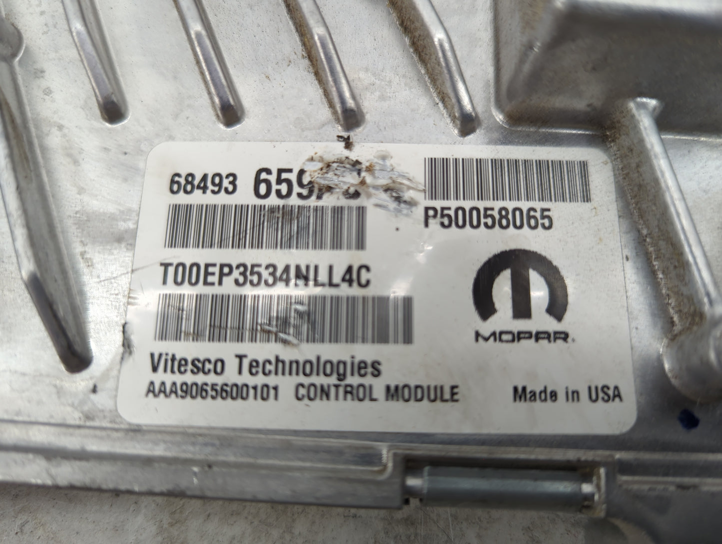 2024 Jeep Compass PCM Engine Control Computer ECU ECM PCU OEM P/N:68493659 P50058065, T00EP3534NLL4C, AAA9065600101 Fits OEM