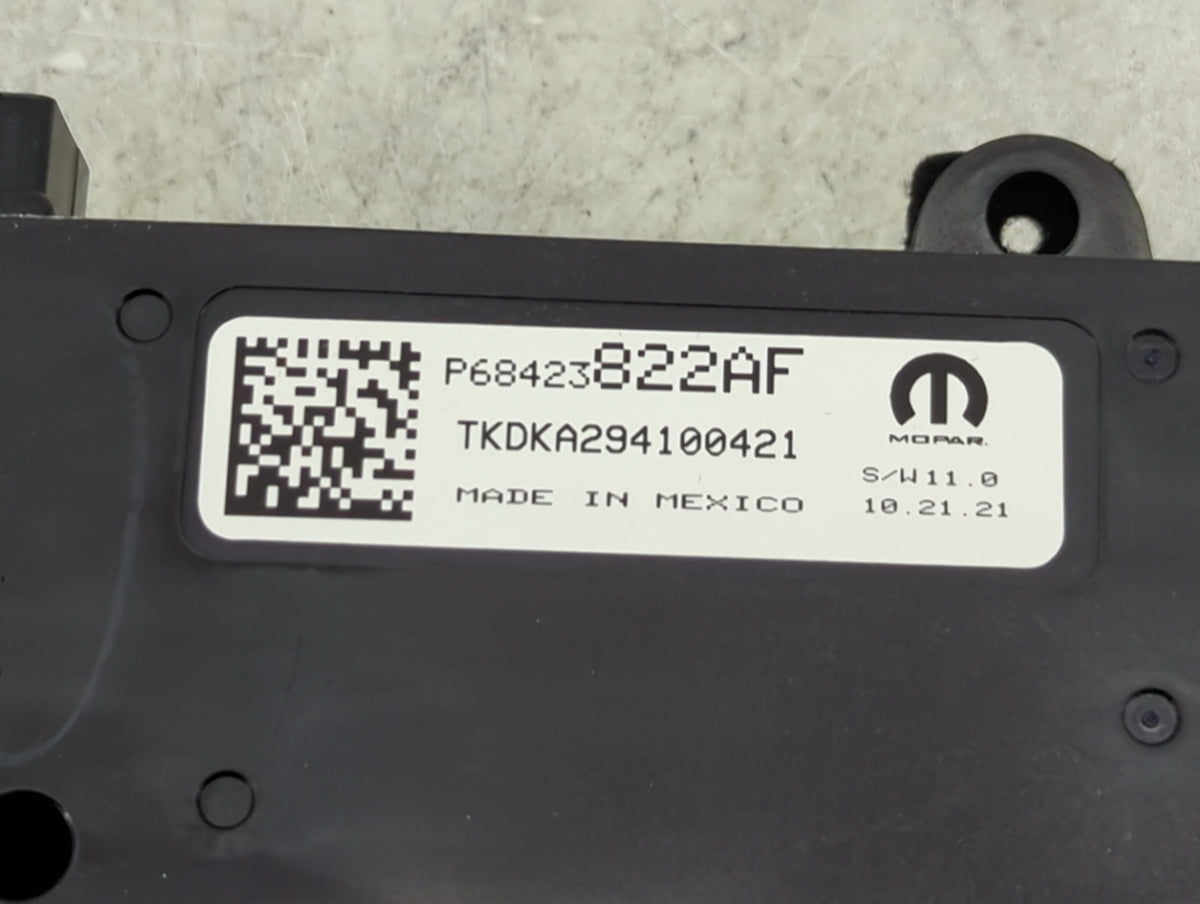 2022 Jeep Grand Wagoneer Climate Control Module Temperature AC/Heater Replacement P/N:P68423822AF TKDKA294100421 Fits OEM Us