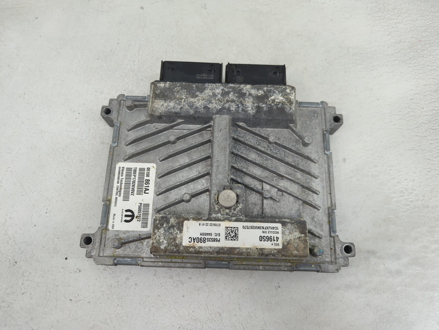 2020-2022 Jeep Wrangler PCM Engine Control Computer ECU ECM PCU OEM P/N:05150861AJ P50057972 Fits Fits 2019 2020 2021 2022 O